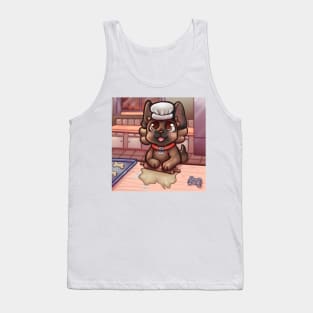 Cute puppy baking biscuits Tank Top